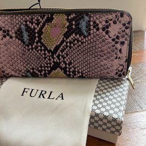 Furla Snakeskin Leather Wallet